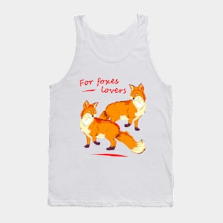 Cute red foxes Tank Top